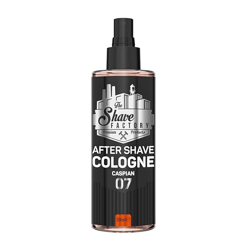 THE SHAVE FACTORY Aftershave-Kölnischwasser – Aegean 250ml – Fruchtiger, Blumiger & Holzig-Duft für Männer – Erfrischendes & Lang anhaltendes Aftershave – Beruhigt die Haut & Spendet Feuchtigkeit von the shave factory