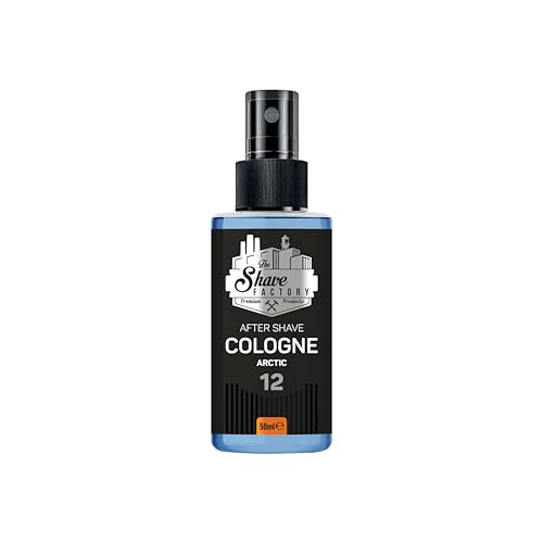 THE SHAVE FACTORY Aftershave-Kölnischwasser – Arctic 50ml – Kühler Zitrus- & Holzig-Duft für Männer – Belebendes & Erfrischendes Aftershave – Beruhigt die Haut & Spendet Feuchtigkeit von the shave factory