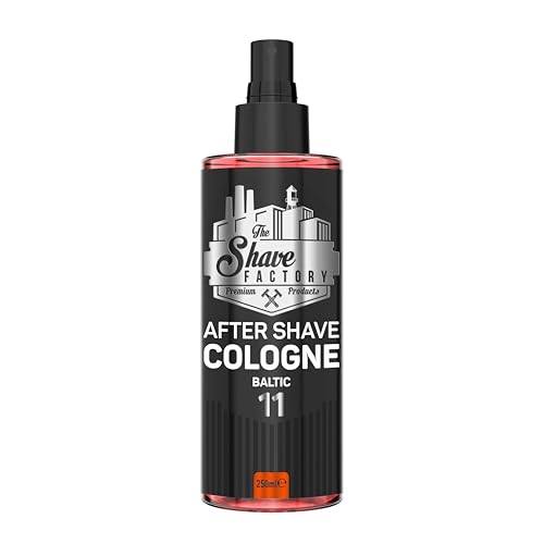 THE SHAVE FACTORY Aftershave-Kölnischwasser – Baltic 250ml – Frischer Zitrus- & Küstiger Holzig-Duft für Männer – Belebendes & Beruhigendes Aftershave – Beruhigt die Haut & Spendet Feuchtigkeit von the shave factory