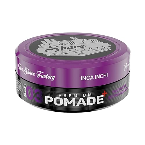 The Shave Factory Premium Pomade - Professionelles Haarstyling für Männer mit langanhaltendem Halt, Glanz und Kontrolle – Professionelle Friseure, Friseurqualität 150ML (03 Fauxhawk Extravaganza) von the shave factory