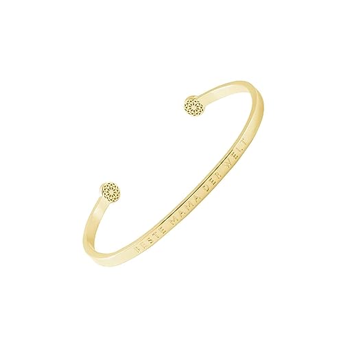 SIMPLE PLEDGE | Beste Mama der Welt Armreif | Armband Damen mit Gravur in Silber, Gold, Roségold | Perfekt als Schmuck Geschenk | Blindgravur von the simple pledge