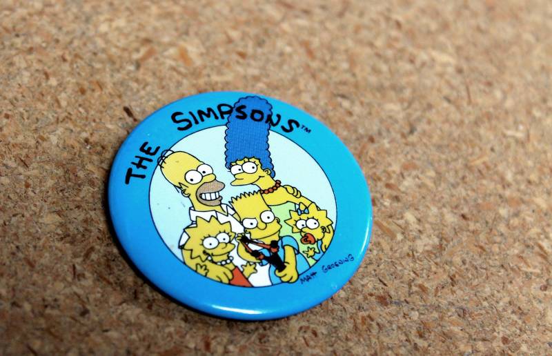 Vintage 1989 Die Simpsons Kleiner 4, 5 cm Pin Button von theBEARDandLADY