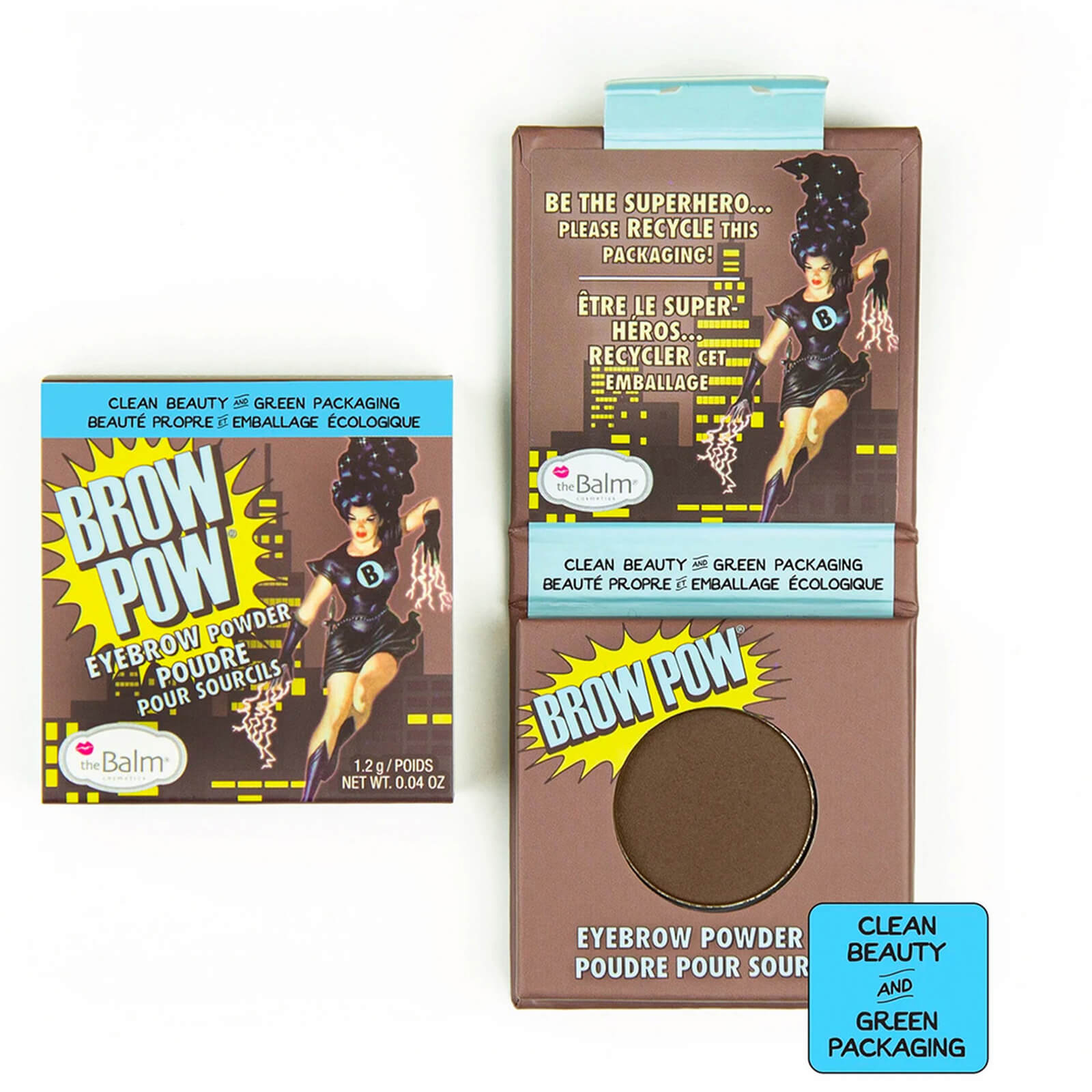 theBalm Brow Pow 1.2g (Various Shades) - Dark Brown von theBalm