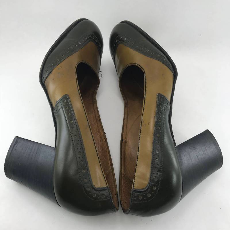 Oxford Schuhe 7 M B. Altman Co The Balta Seltene 1940Er Jahre Leder Zweifarbig von theGardenOfSweden
