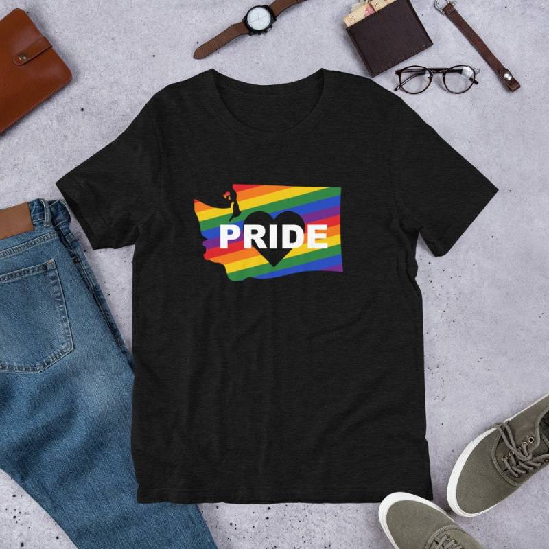 lbgtq Pride Love Is Washington Shirt-Washington State Unisex Tshirt-lbgtq Rights, Month Empowerment Inclusivity von theHouseofLux