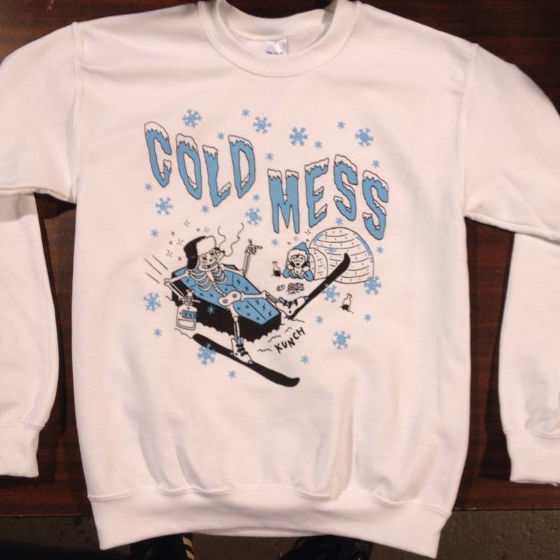 Cold Mess Crew Neck Sweat Weiß Gildan 50/50 Blend Cold Mess Crew Neck Sweat Weiß Gildan 50/50 Blend von theINKistheLIFE