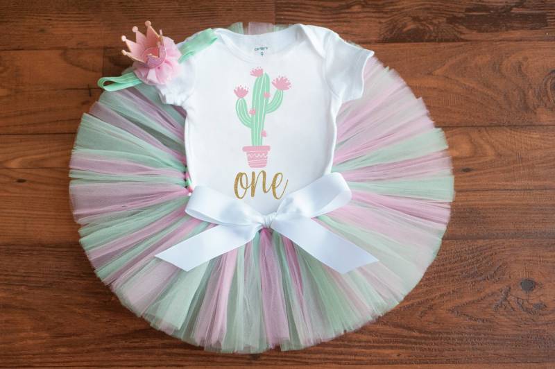 "Kaktus 1. Geburtstag Mädchen Outfit "Sylvia" von thePhotoPunks