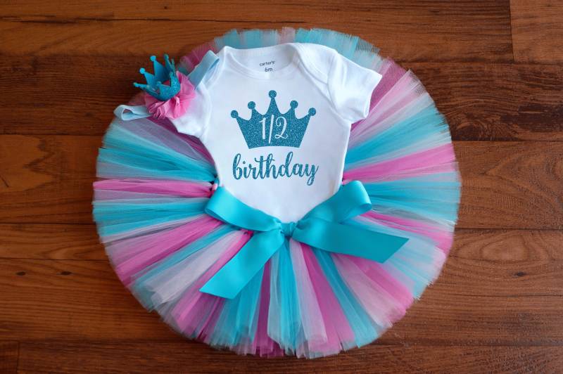 Rosa Und Blaues Halber Geburtstag Mädchen "Prinzessin" von thePhotoPunks