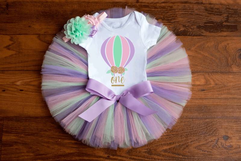 Heißluftballon Outfit Erstem Geburtstag Mädchen "Elizabeth' von thePhotoPunks
