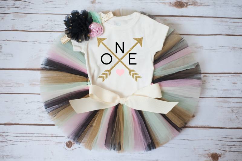 Pfeil Boho Erster Geburtstag Outfit Mädchen von thePhotoPunks