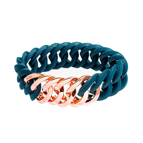TheRubz Pulsera 100188 Azul Rosa Silicona Acero Inoxidable Rosado Acero/Silicona TheRubz Pulsera 100188 Azul Rosa Silicona Acero Inoxidable Rosado Acero/Silicona von theRubz