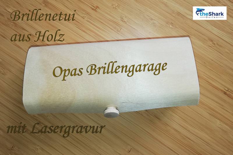 Das Besondere - Ein Brillenetui Aus Holz, Mit Lasergravur Individualisiert Das Besondere - Ein Brillenetui Aus Holz, Mit Lasergravur Individualisiert von theSharkDesign