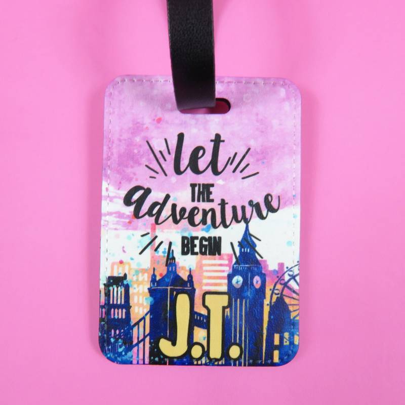 City Scene Personalisierte Pu Gepäckanhänger Benutzerdefinierte Welt Reiseaccessoire Traveller Urlaub City Scene Personalisierte Pu Gepäckanhänger Benutzerdefinierte Welt Reiseaccessoire Traveller Urlaub von theTbird