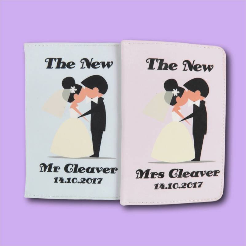 Hochzeit Mr & Mrs Personalisierte Passhüllen Reise Geschenkidee Custom Passport Holder World Hochzeit Mr & Mrs Personalisierte Passhüllen Reise Geschenkidee Custom Passport Holder World von theTbird