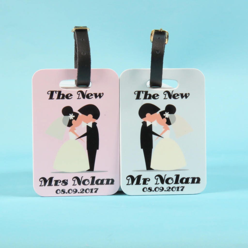Personalisierte Mr&mrs Gepäckanhänger Hochzeitsgeschenk Urlaubskoffer Flitterwochen Geschenk Personalisierte Mr&mrs Gepäckanhänger Hochzeitsgeschenk Urlaubskoffer Flitterwochen Geschenk von theTbird