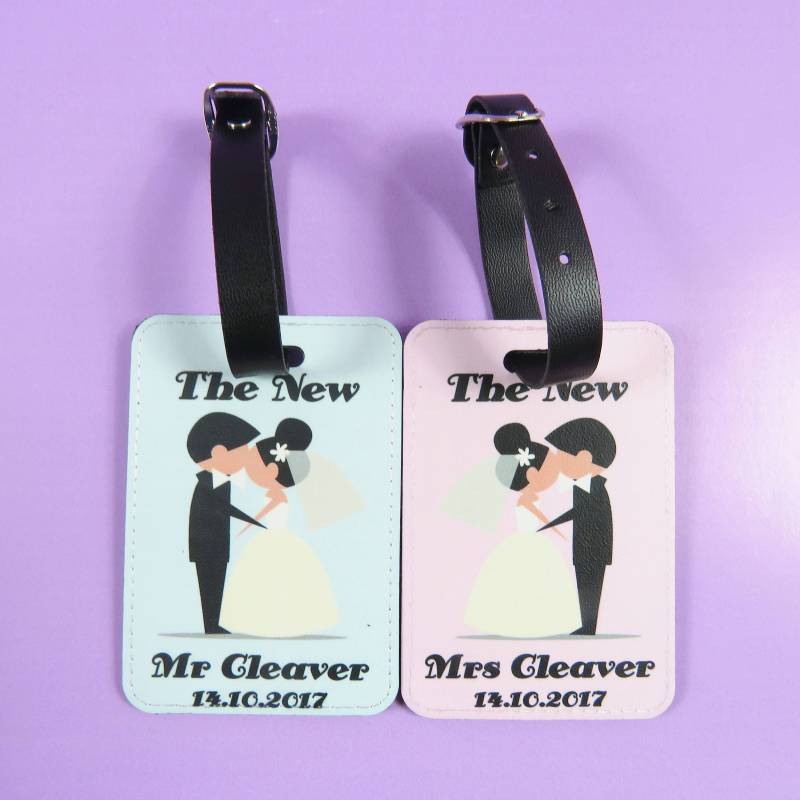 Personalisierte Mr&mrs Pu Gepäckanhänger Hochzeitsgeschenk Urlaubskoffer Flitterwochen Geschenk Reisen Personalisierte Mr&mrs Pu Gepäckanhänger Hochzeitsgeschenk Urlaubskoffer Flitterwochen Geschenk Reisen von theTbird