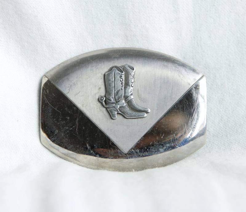 Vintage Neusilber Gürtelschnalle...stiefelschnalle von theVINTAGEporter