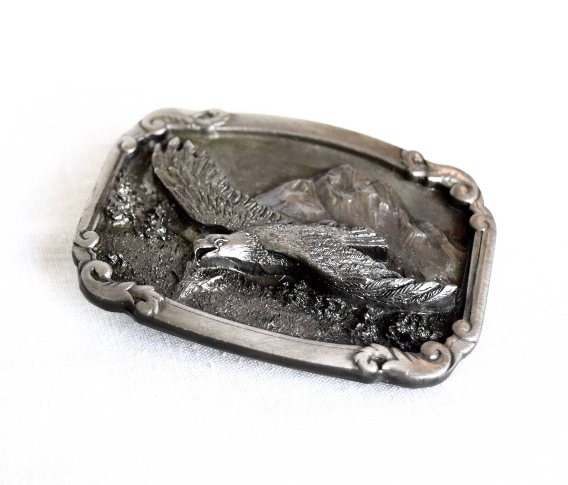 Vintage Weißkopfseeadler Gürtelschnalle...soaring Adler Schnalle...1987 C+J Inc...made in U.s.a von theVINTAGEporter