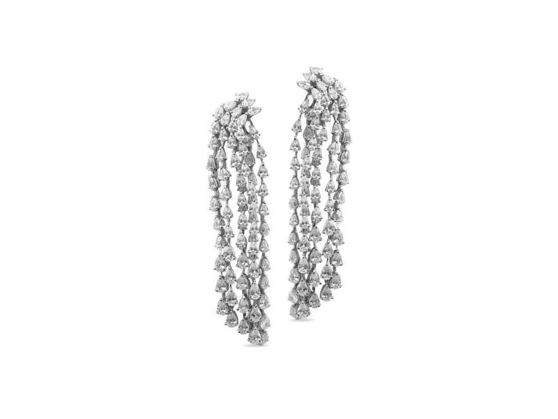 Lange Statement Pear Cut Wasserfall Baumeln Drop Zurück Kronleuchter Ohrring 925 Sterling Silber Cz Inspiriert Von Marilyn Monroe | Handmade Schmuck von theadastrajewelry