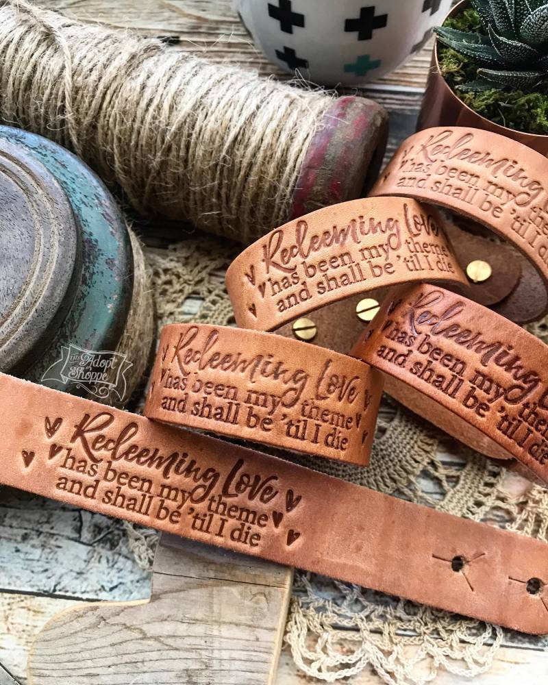 Erlösende Liebe Wurde Mein Thema Und Werden Bis Ich Hymne Lederarmband | Natürliche Kamel Sterbe Erlösende Liebe Wurde Mein Thema Und Werden Bis Ich Hymne Lederarmband | Natürliche Kamel Sterbe von theadoptshoppe
