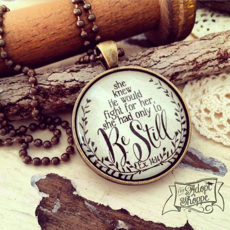 Sie Wusste, Er Würde Für Sie Kämpfen, Hatte Nur Noch | Exodus 1414 Halskette Sie Wusste, Er Würde Für Sie Kämpfen, Hatte Nur Noch | Exodus 1414 Halskette von theadoptshoppe