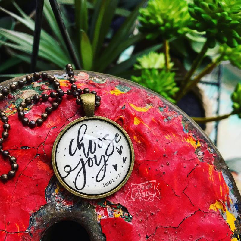 Wählen Sie Freude | Jakobus 1, 2 Halskette Wählen Sie Freude | Jakobus 1, 2 Halskette von theadoptshoppe