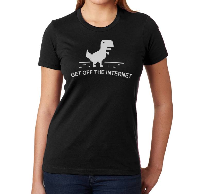 Raus Aus Dem Internet T-Shirt Google Chrome Dinosaurier, Le Tigre Inspiriert von theantianti
