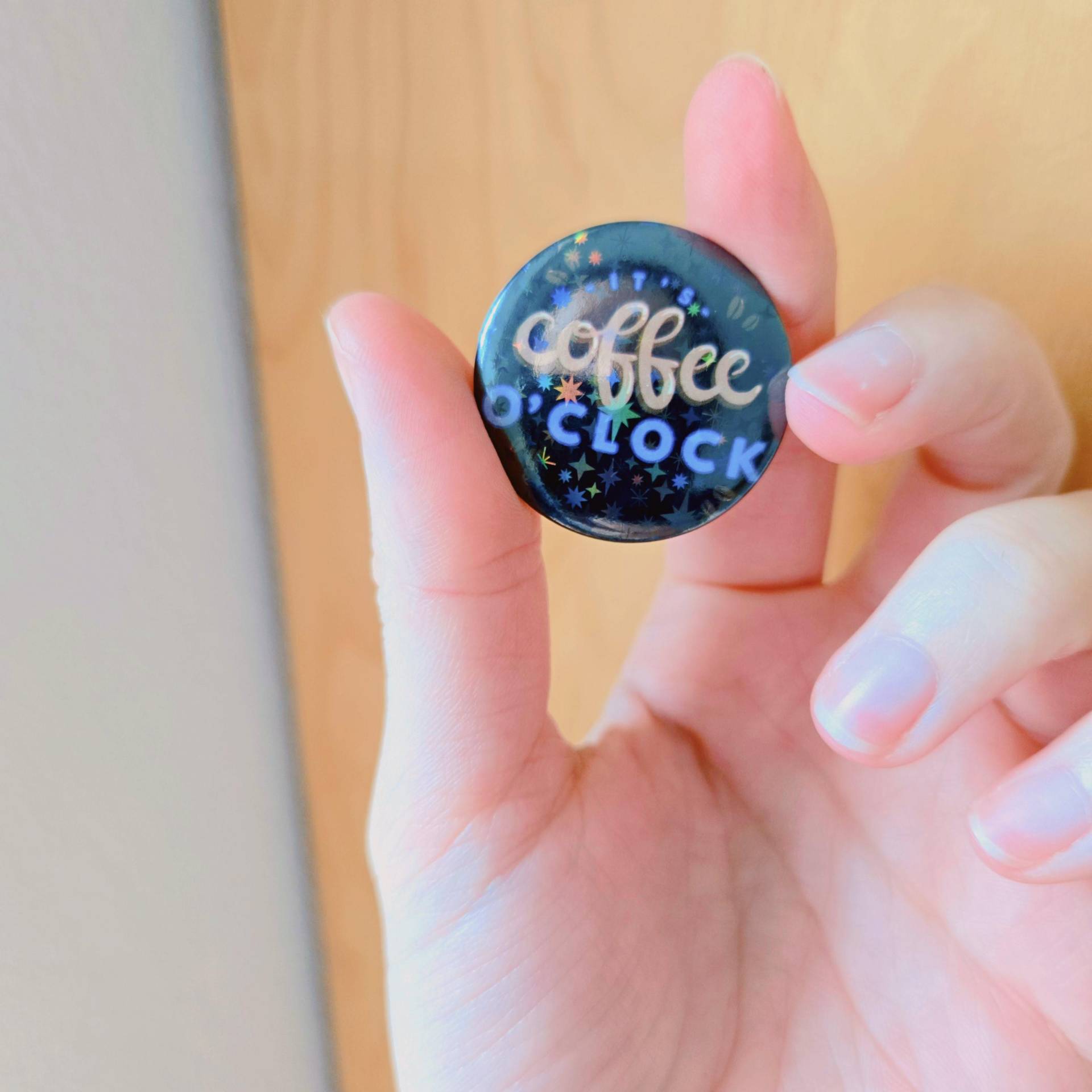 Kaffee Knopf Anstecker von theartbykay