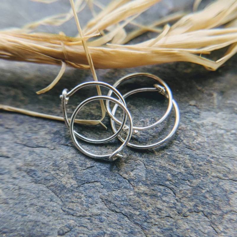 24G Creolen Sterling Silber, Titan Oder Niobium Primitive Serie Handgemacht Von Thebeadedlily 24G Creolen Sterling Silber, Titan Oder Niobium Primitive Serie Handgemacht Von Thebeadedlily von thebeadedlily