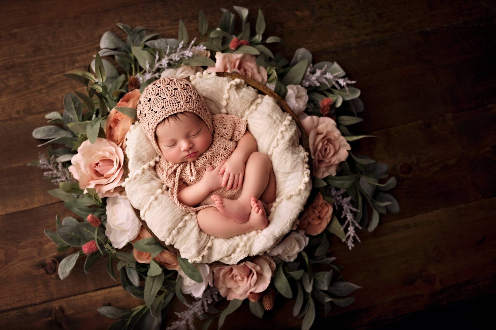 Neugeborenen-Foto-Outfit, Neugeborenen-strampler-Set, Neugeborenen-Fotografie-Set, Neugeborenen-Mädchen-strampler, Baby-Foto-Mützen-Set von thebestphotoprops