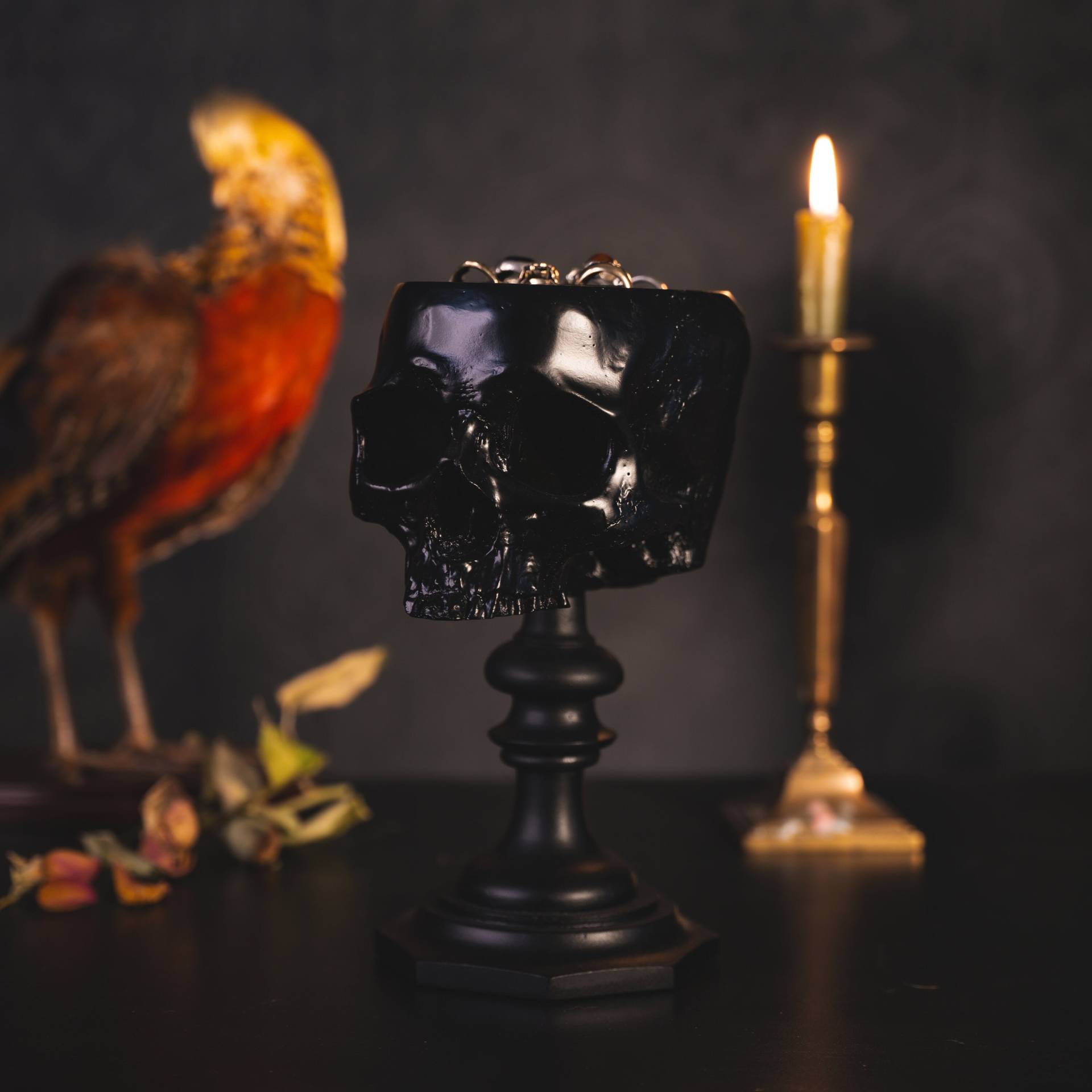 Schädel-Ring-Halter | Totenkopf Ring Display Schmuckständer Gothic Wohndekor Von The Blackened Teeth Schädel-Ring-Halter | Totenkopf Ring Display Schmuckständer Gothic Wohndekor Von The Blackened Teeth von theblackenedteeth