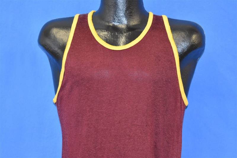 50Er Jahre Südlicher Athletic Maroon Jersey T-Shirt Klein von thecaptainsvintage