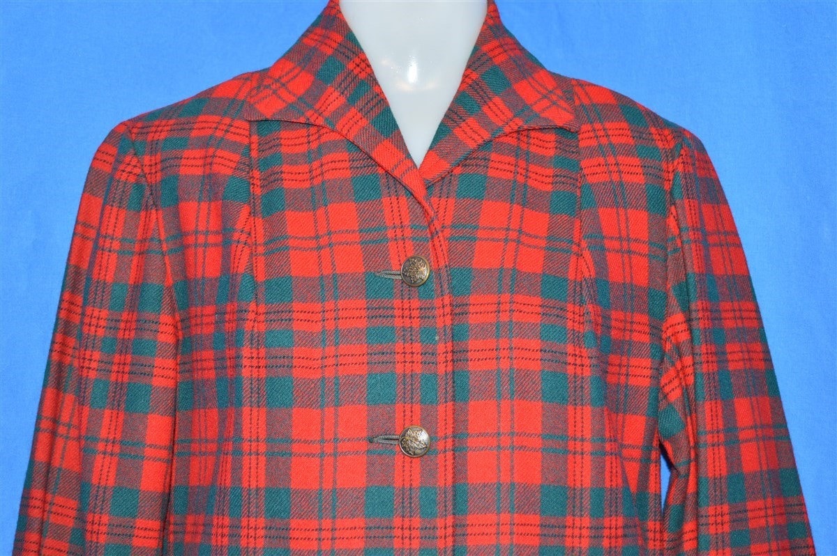50S Damen Rot Karierte Sakko Aus Wolle Von Pendleton Medium 50S Damen Rot Karierte Sakko Aus Wolle Von Pendleton Medium von thecaptainsvintage