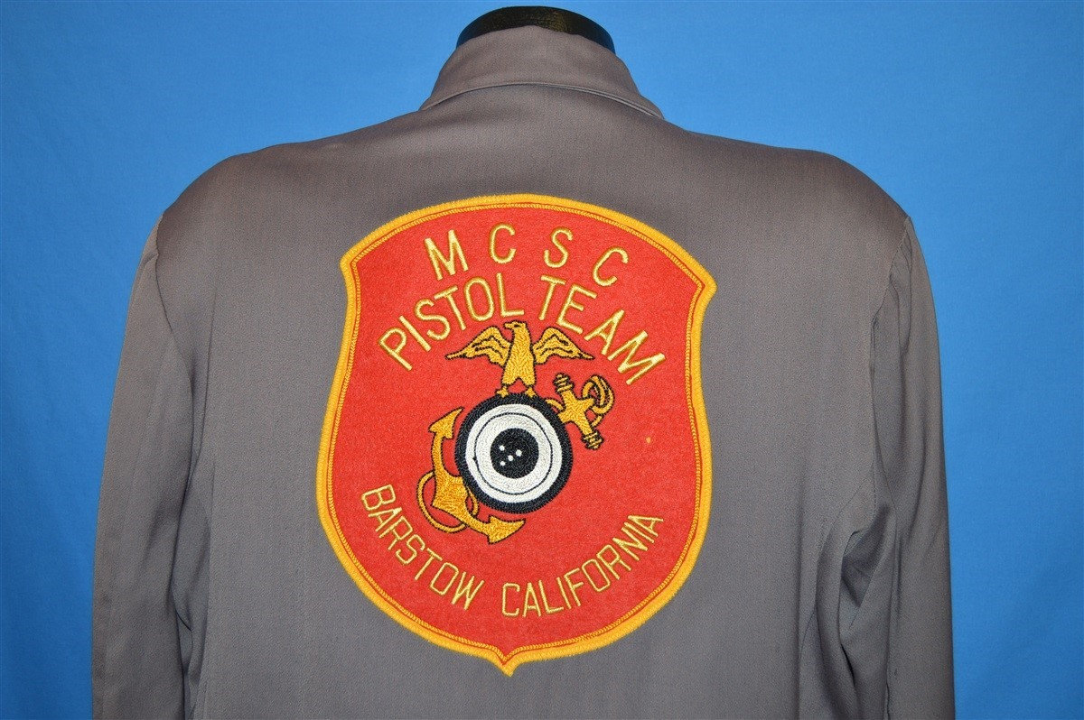 50S Mcsc Pistole Team Marines Barstow California Jacke Large von thecaptainsvintage