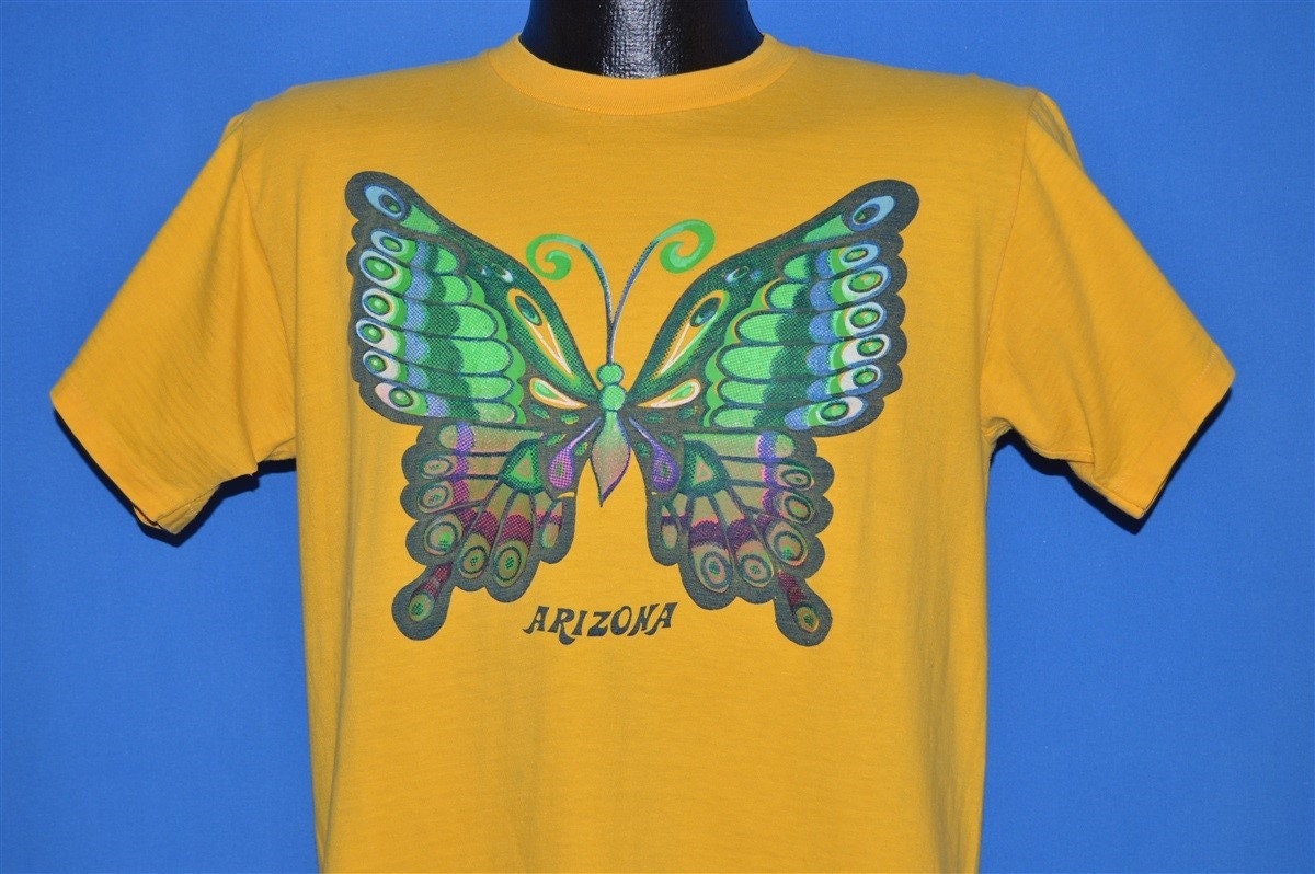60Er Jahre Arizona Schmetterling T-Shirt Medium 60Er Jahre Arizona Schmetterling T-Shirt Medium von thecaptainsvintage
