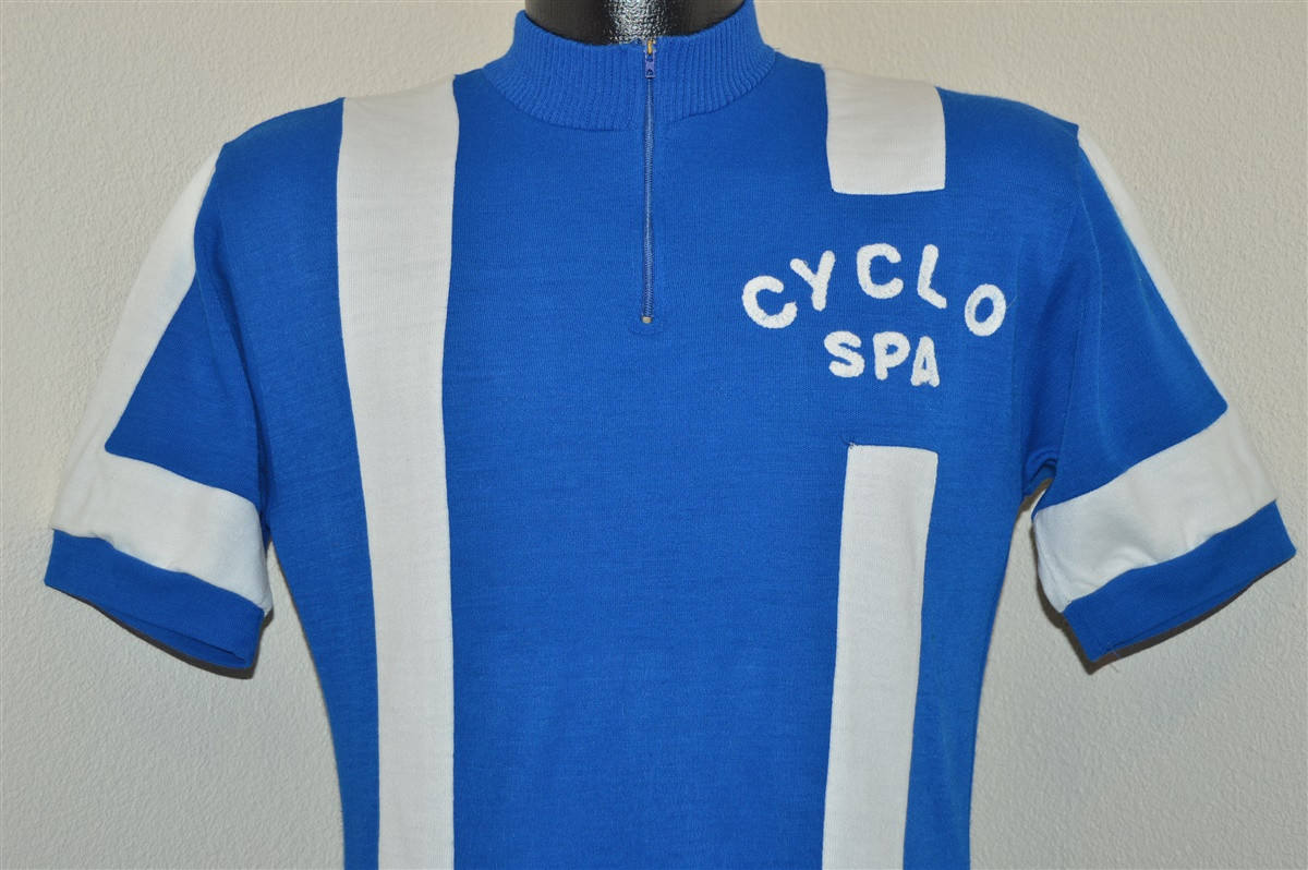 60Er Jahre Cyclo Spa Radsport Jersey T-Shirt Klein 60Er Jahre Cyclo Spa Radsport Jersey T-Shirt Klein von thecaptainsvintage