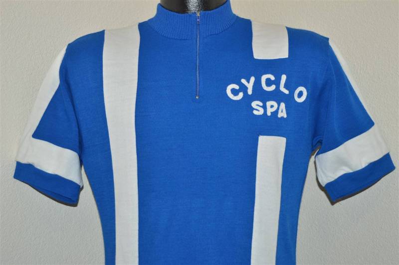 60Er Jahre Cyclo Spa Radsport Jersey T-Shirt Klein 60Er Jahre Cyclo Spa Radsport Jersey T-Shirt Klein von thecaptainsvintage