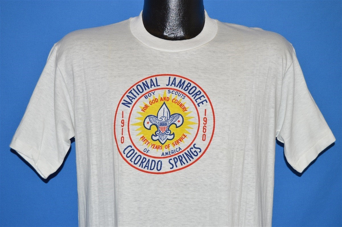 60Er Jahre Pfadfinder 1960 National Jamboree Deadstock T-Shirt Medium 60Er Jahre Pfadfinder 1960 National Jamboree Deadstock T-Shirt Medium von thecaptainsvintage