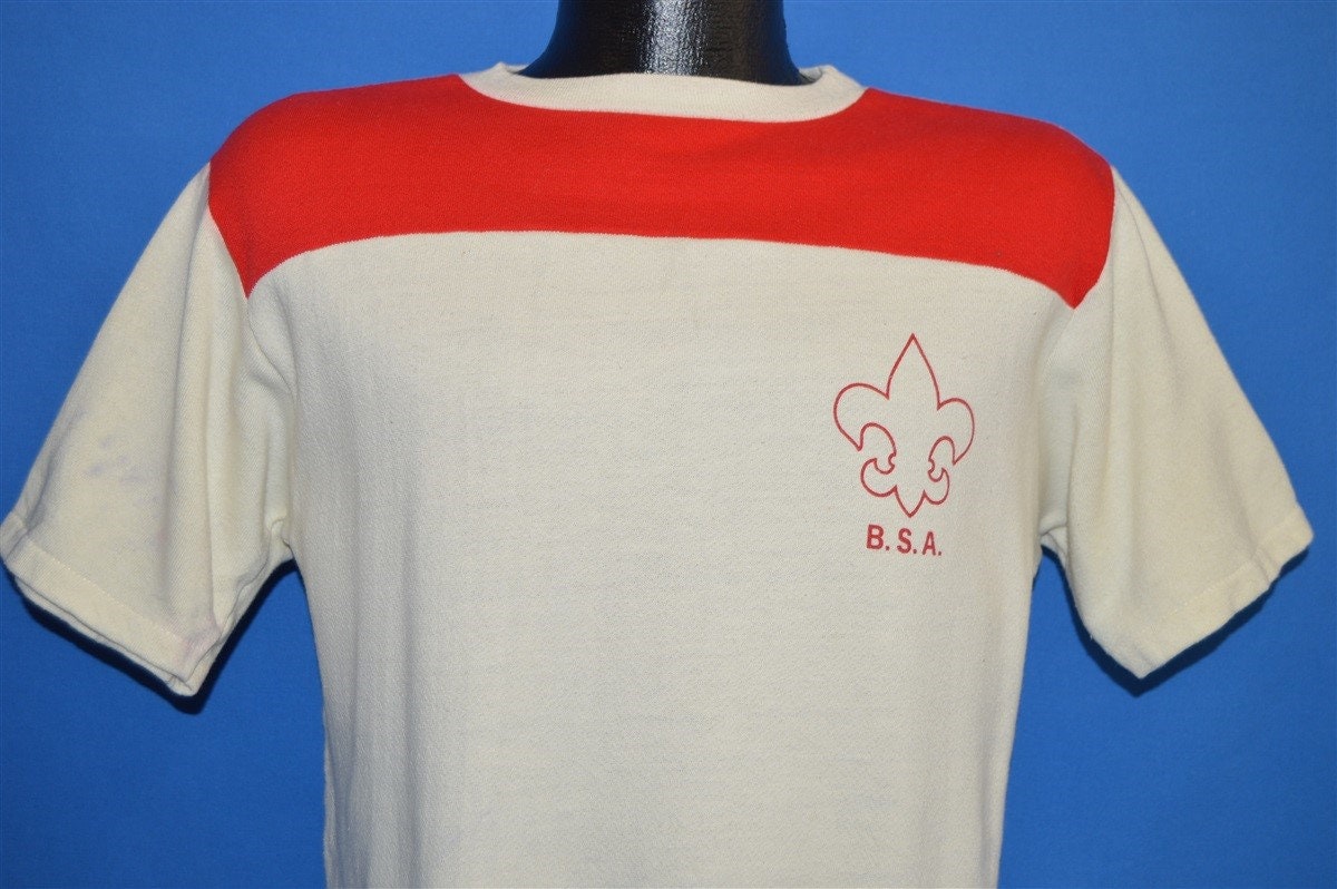 70Er Jahre Boy Scouts Of America Kurzarm Sweatshirt Medium von thecaptainsvintage