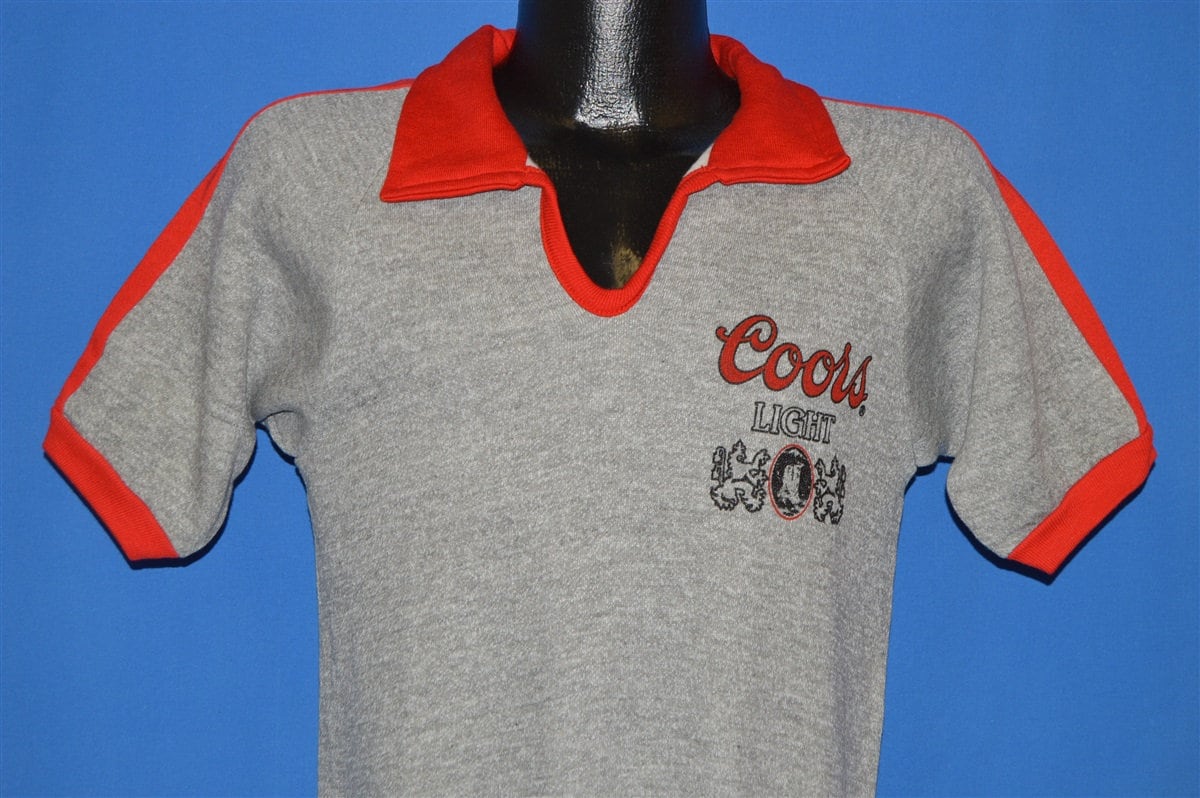 70Er Jahre Coors Light Beer Polo Deadstock Kurzarm Sweatshirt S 70Er Jahre Coors Light Beer Polo Deadstock Kurzarm Sweatshirt S von thecaptainsvintage