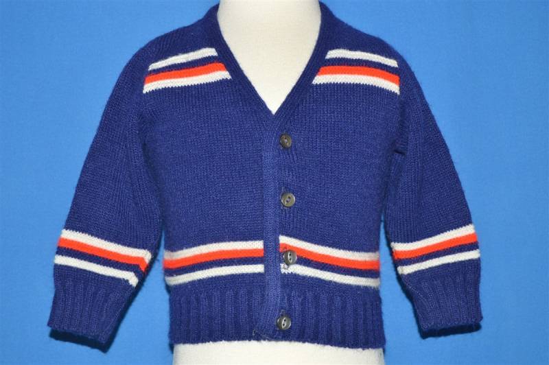 70Er Jahre Gestreifte Baby Strickjacke 18-24 Monate 70Er Jahre Gestreifte Baby Strickjacke 18-24 Monate von thecaptainsvintage
