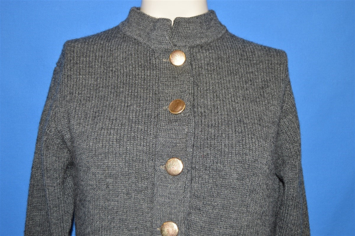 70Er Jahre Haymaker Graue Wolle Strickjacke Damen Pullover 70Er Jahre Haymaker Graue Wolle Strickjacke Damen Pullover von thecaptainsvintage