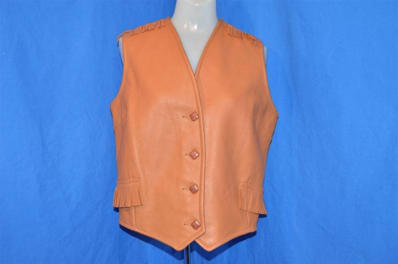 70Er Jahre Kunstleder Fransen Weste Damen Medium 70Er Jahre Kunstleder Fransen Weste Damen Medium von thecaptainsvintage