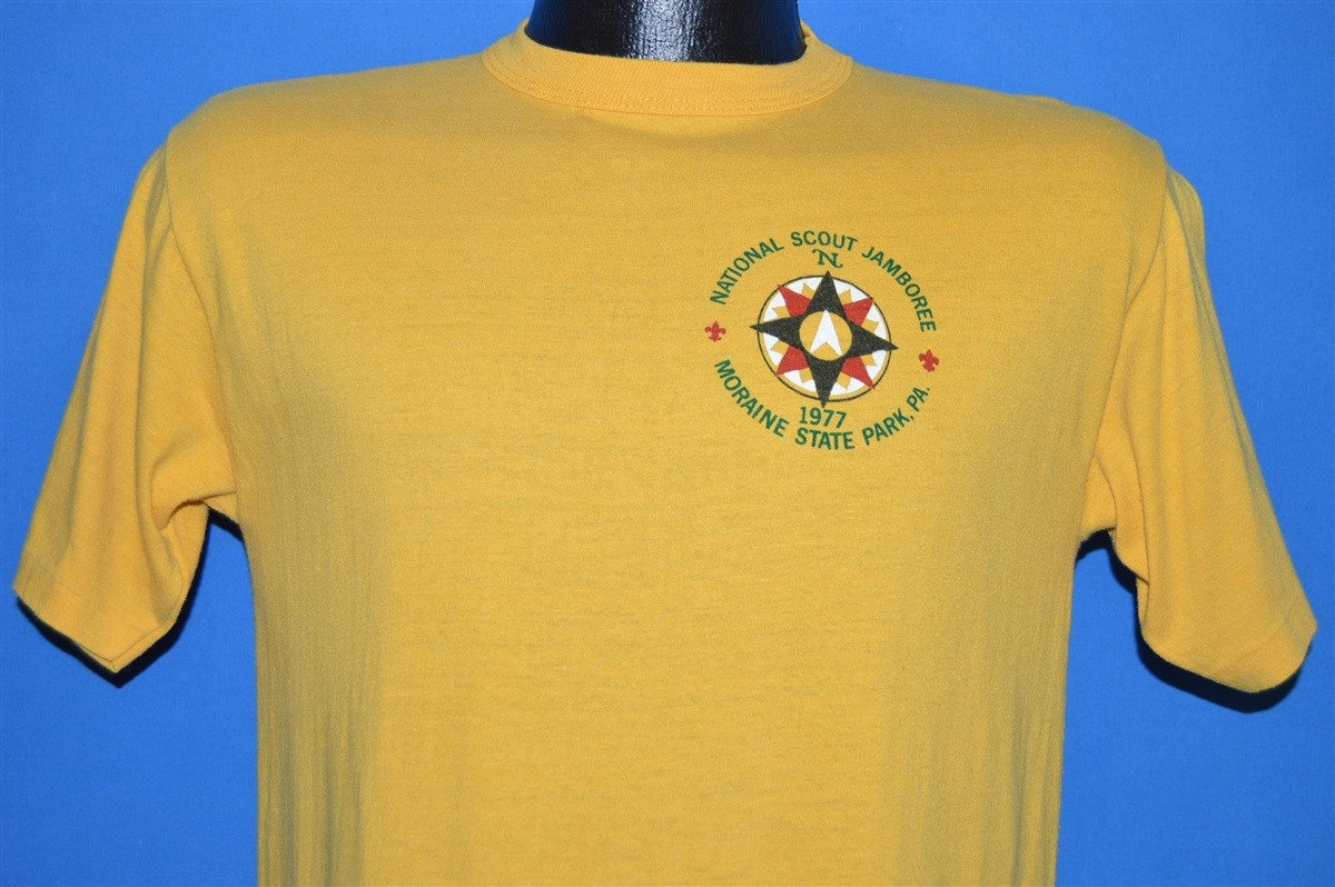 70Er Jahre National Boy Scout Jamboree Moraine State Park T-Shirt Large 70Er Jahre National Boy Scout Jamboree Moraine State Park T-Shirt Large von thecaptainsvintage