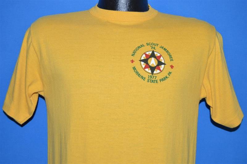 70Er Jahre National Boy Scout Jamboree Moraine State Park T-Shirt Large 70Er Jahre National Boy Scout Jamboree Moraine State Park T-Shirt Large von thecaptainsvintage