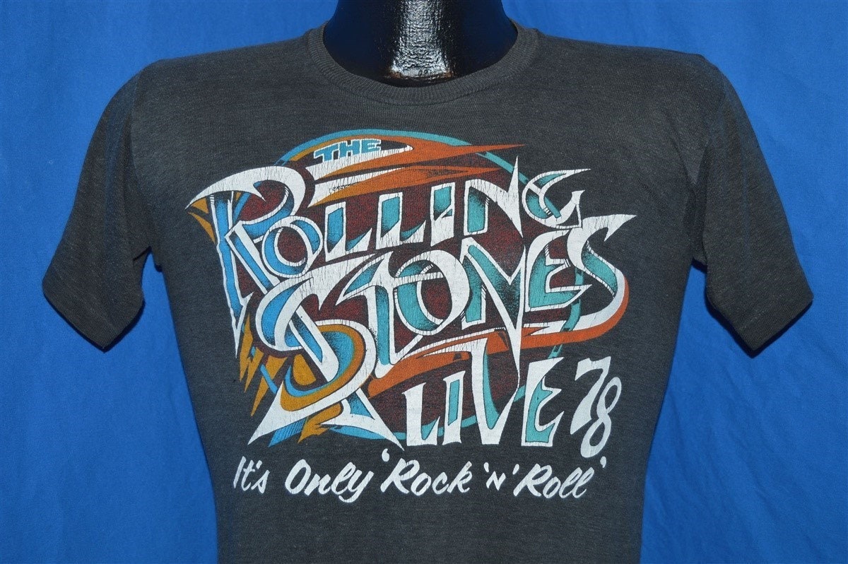 70Er Jahre Rolling Stones Live in 78 Tour T-Shirt Small 70Er Jahre Rolling Stones Live in 78 Tour T-Shirt Small von thecaptainsvintage