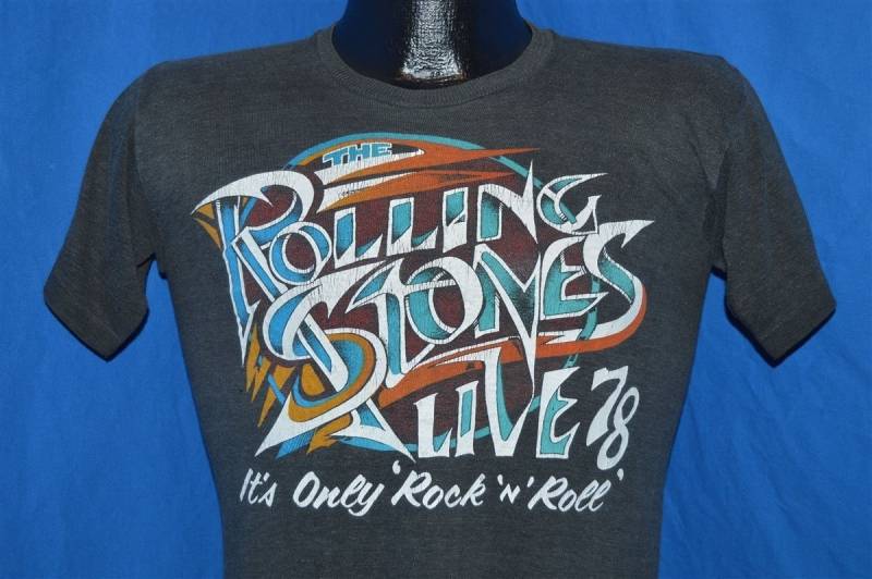 70Er Jahre Rolling Stones Live in 78 Tour T-Shirt Small 70Er Jahre Rolling Stones Live in 78 Tour T-Shirt Small von thecaptainsvintage