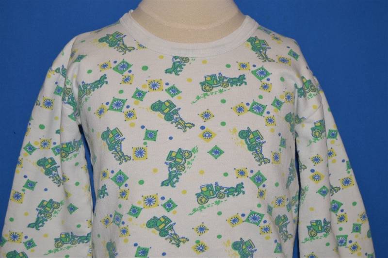 70Er Jahre Sweatshirt Mit Pferde Und Buggy Muster 70Er Jahre Sweatshirt Mit Pferde Und Buggy Muster von thecaptainsvintage