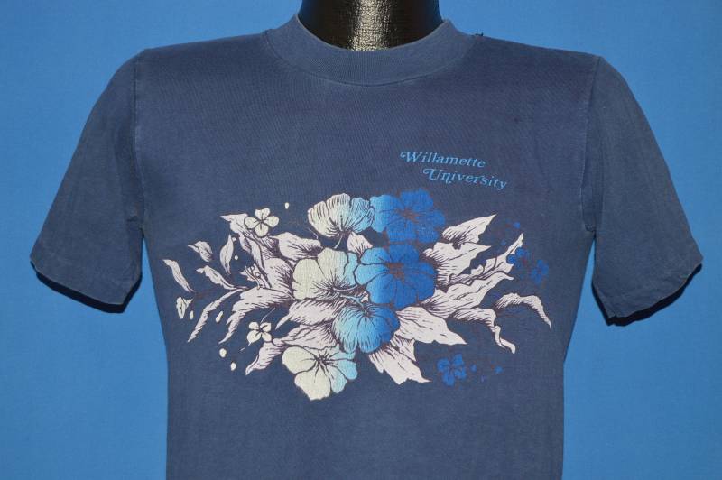 70Er Jahre Williamette Universität T-Shirt Small von thecaptainsvintage