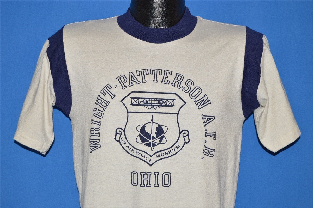 70Er Jahre Wright Patterson Air Force Museum Jersey T-Shirt Medium von thecaptainsvintage